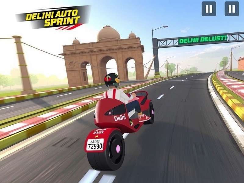 Delhi Auto Sprint Game Screenshot